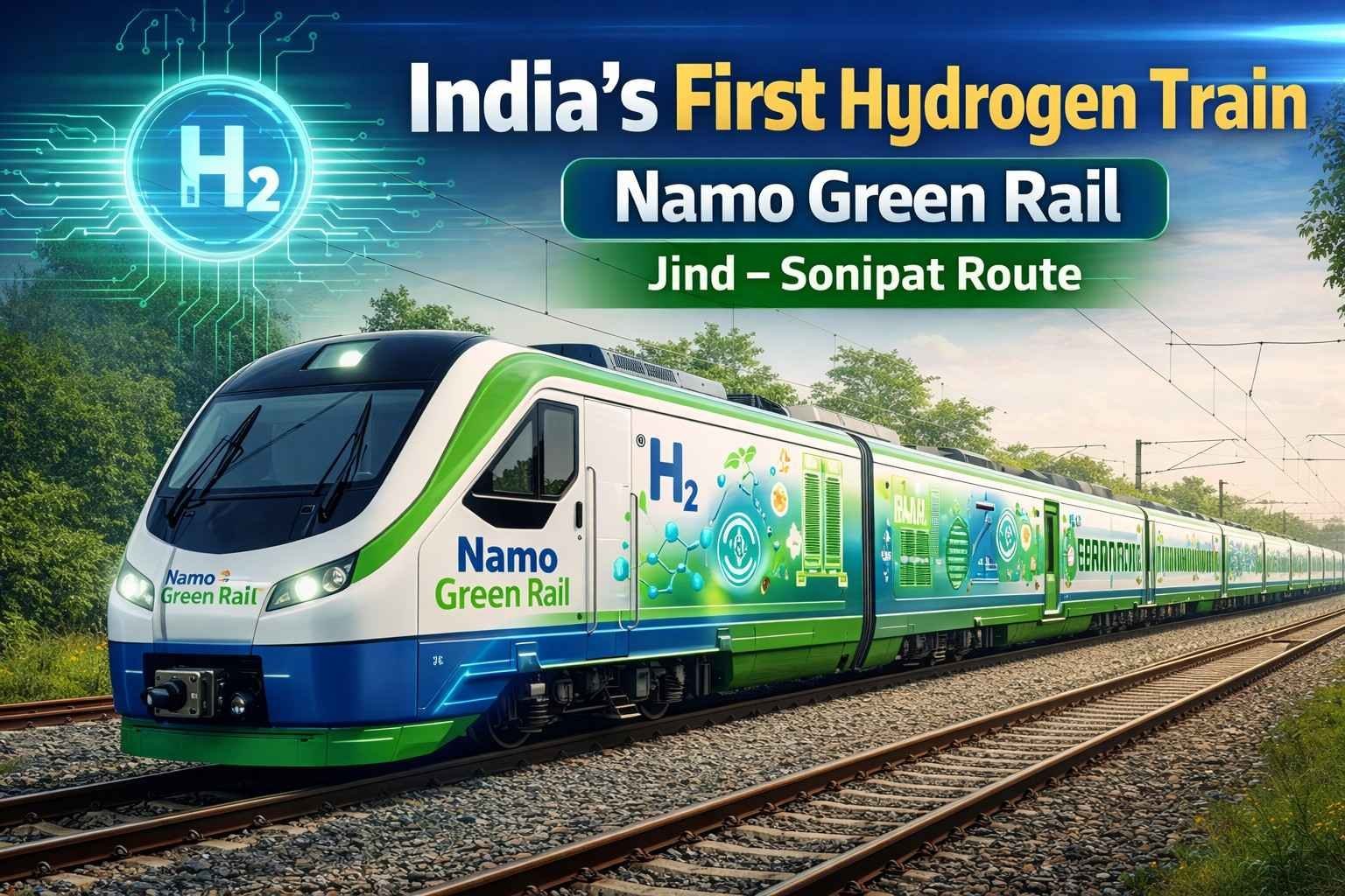 India Launches Its First Hydrogen-Powered Train, Marking a Major Milestone in Green Transportation